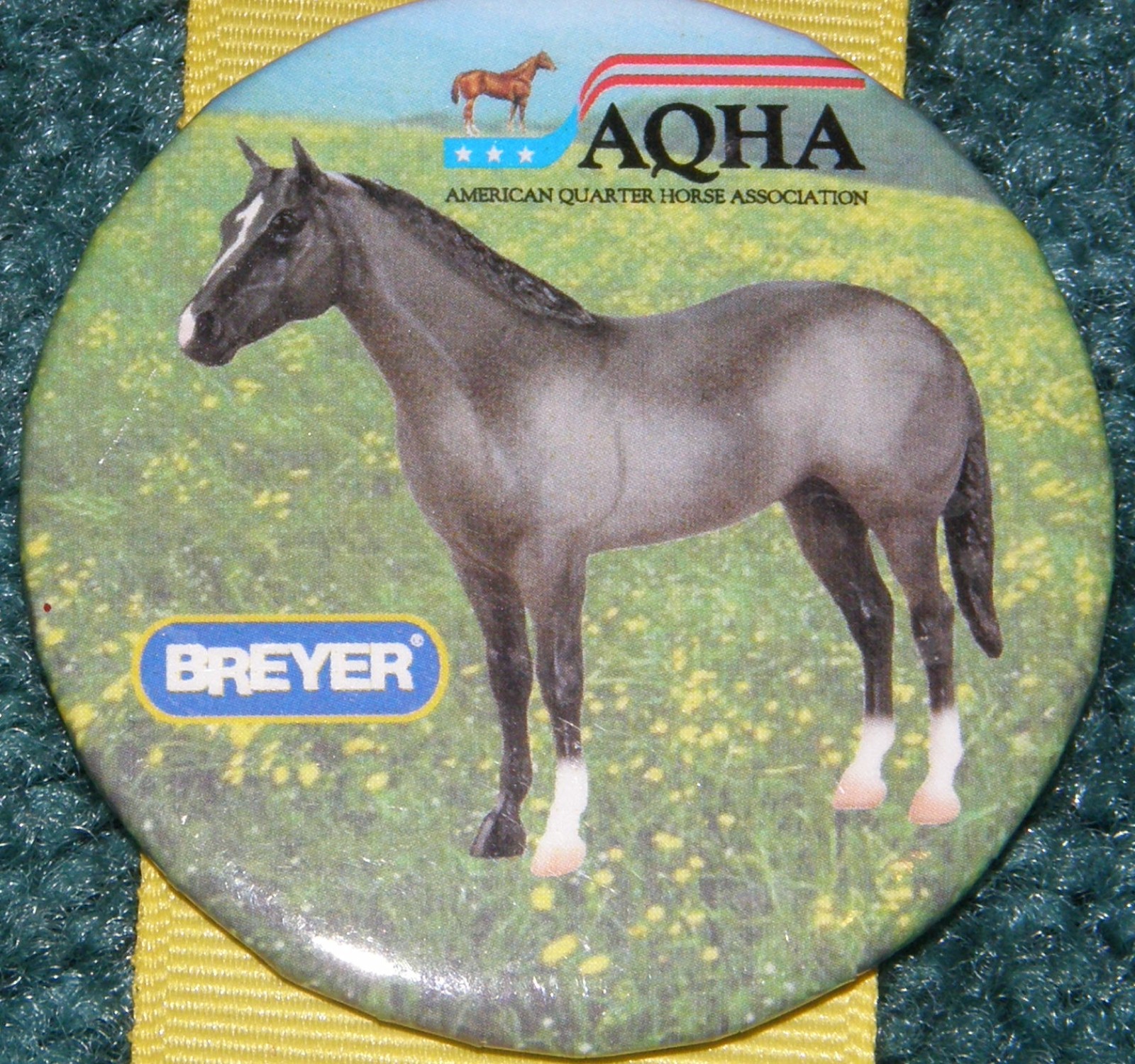 #1160 Blue Roan AQHA Quarter Horse Breyer Button Pin