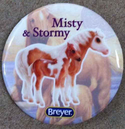 #1157 Misty & Stormy Chincoteague Pony Horse Breyer Button Pin