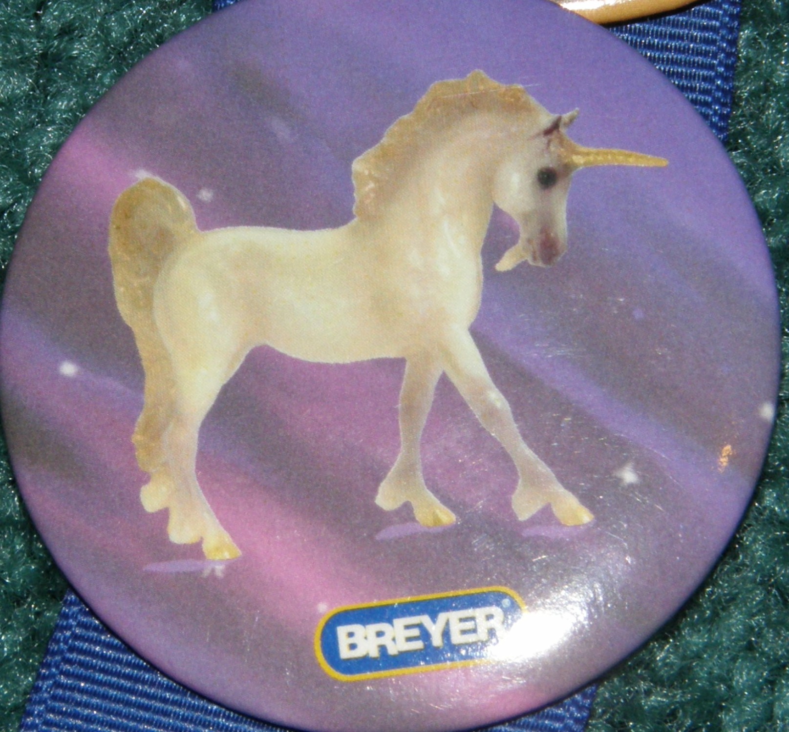 #1629 Paddock Pals Unicorn Horse Breyer Button Pin