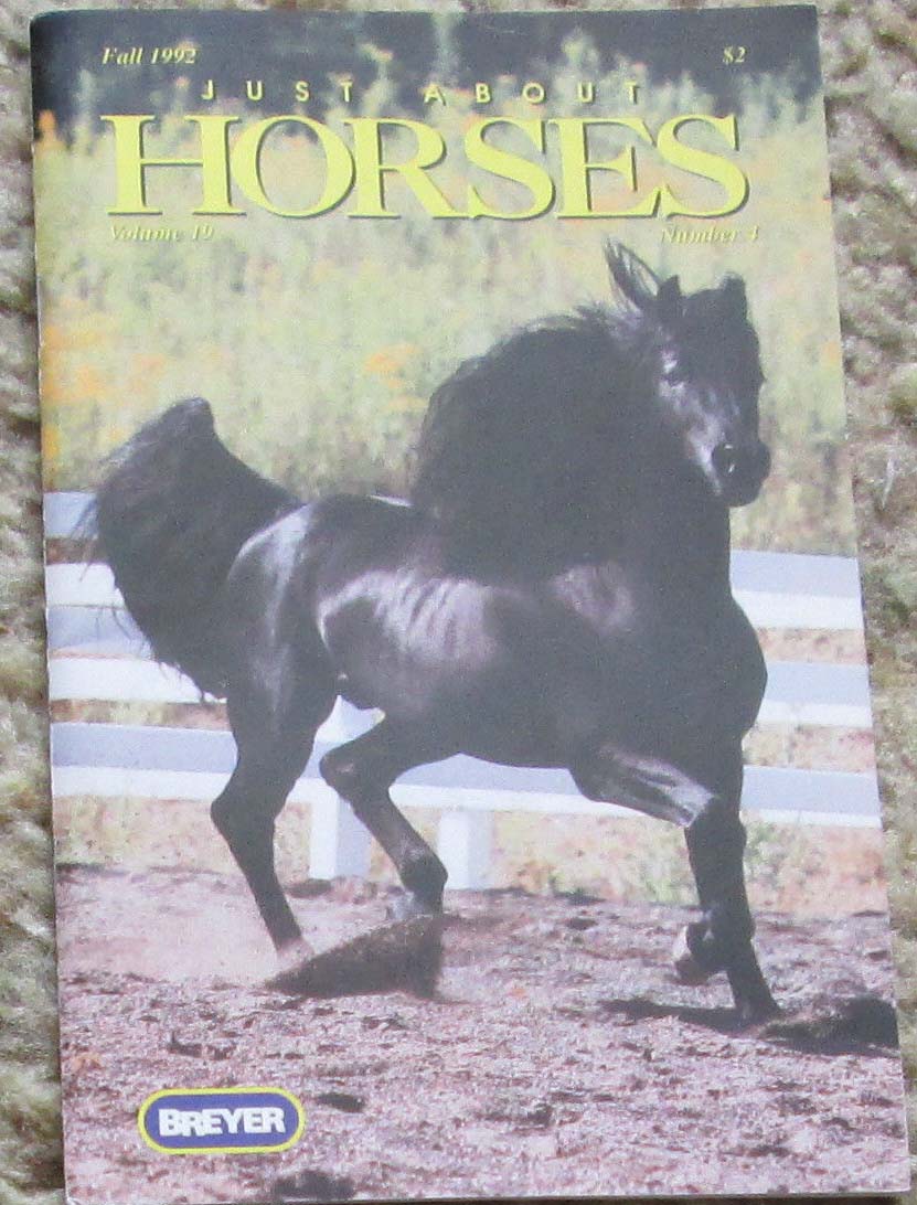 Breyer Just About Horses JAH Fall 1992 Volume 19 Number 04