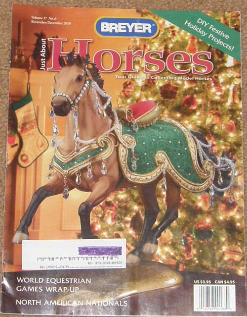 Breyer Just About Horses JAH November/December 2010 Volume 37 Number 6