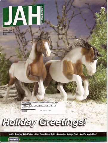 Breyer Just About Horses JAH November/December 2006 Volume 33 Number 6