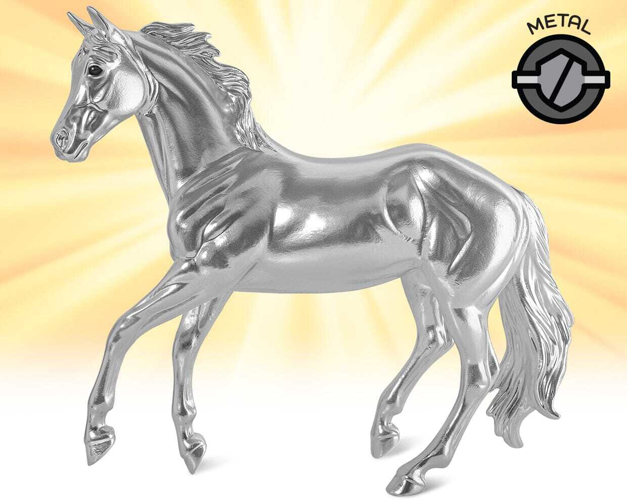 Breyer #B-TR-10072 Element Series Iridium Decorator Metal Silver Harper