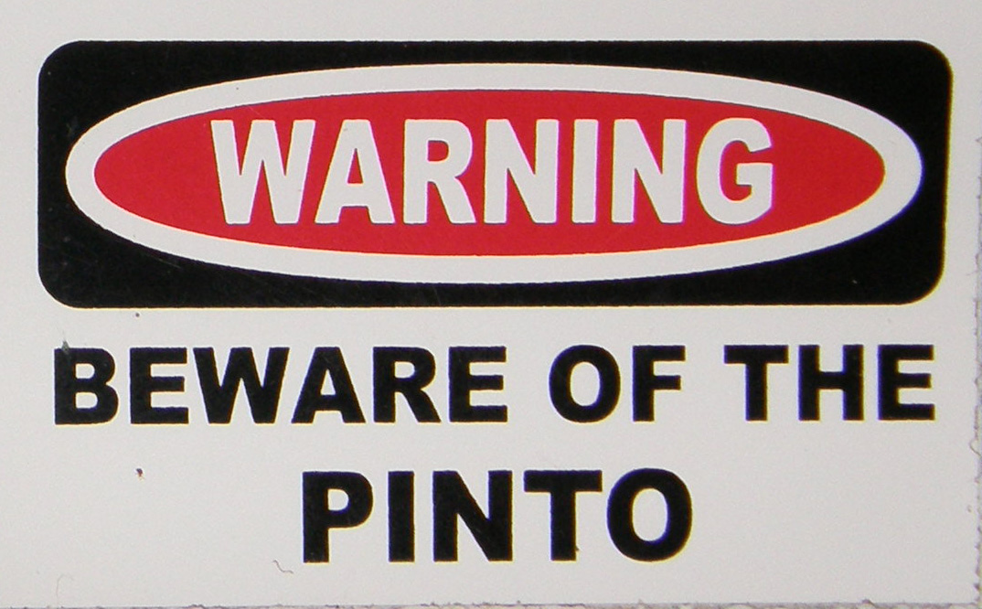 Decal Warning Sticker Warning Beware Of The Pinto Horse