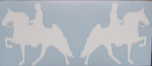 Tennesse Walker TWH Walking Horse Gaited Horse Decal Left & Right Facing