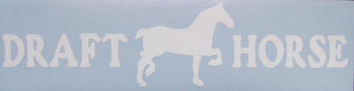 Draft Belgian Percheron Draft Horse Decal