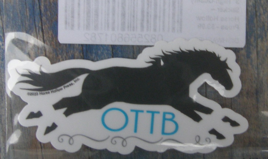 Horse Sticker OTTB Galloping Thoroughbred Horse Decal