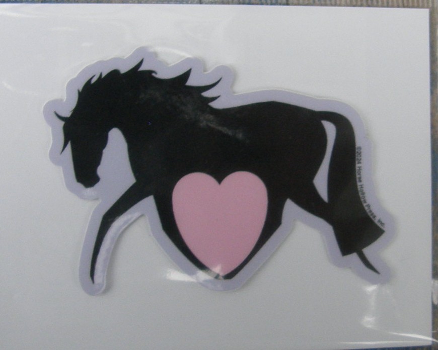 Horse Sticker Trotting Heart Horse Decal