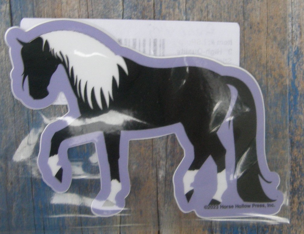 Horse Sticker Trotting Prancing Pony Horse Decal