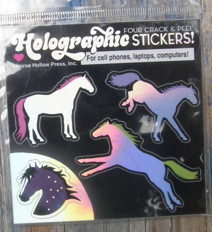 Horse Holographic Stickers Horse Decals