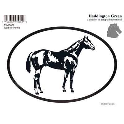 QH Quarter Horse Oval Decal Sticker