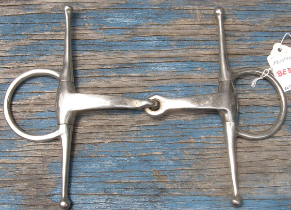 Korsteel 4 3/4” Triangle Mouth Full Cheek Snaffle Bit Triangle Full Cheek Bit