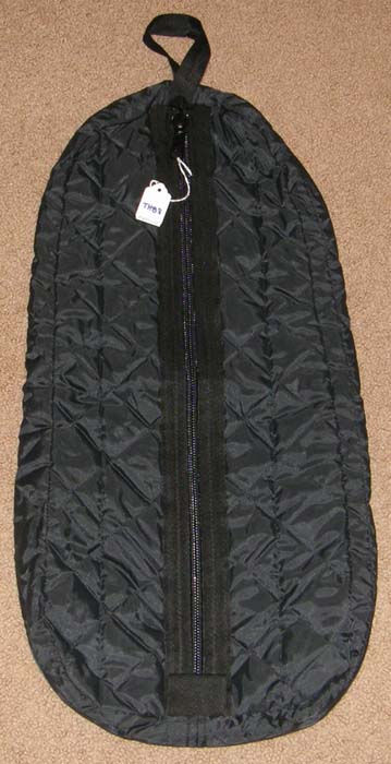 Black Quilted Nylon Halter Bag Bridle Bag