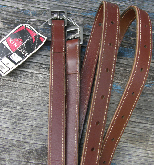 Kincaid Lined Stirrup Leathers Non Stretch Leathers English Stirrup Leathers Brown 1" x 48"