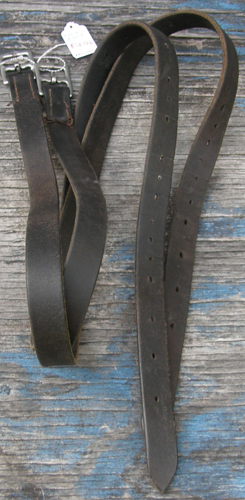 English Stirrup Leathers Black 1" x 49"