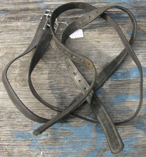 Wintec Pro? Synthetic English Stirrup Leathers Black Stirrup Leathers 1" x 57"