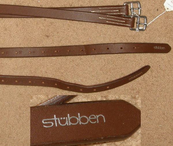 Stubben English Stirrup Leathers Tobacco Brown 1" x 56"