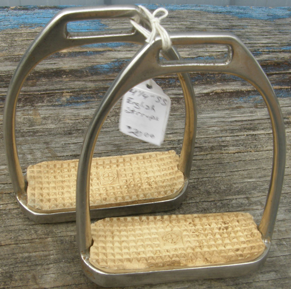 Fillis English Stirrups Stirrup Irons w/Pads 4 1/4