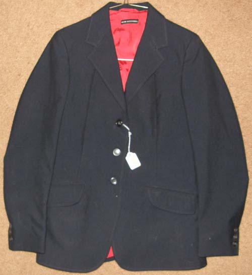 Equestrian English Jacket Hunt Coat English Riding Coat Ladies 14R Navy Blue