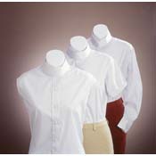 Equi Royal Comfort Riders Hunt Meister Vented Blouse Sleeveless Cotton Vented Show Shirt English Riding Shirt Ladies 28 30 32 34 36 38 40 42 44 Blue