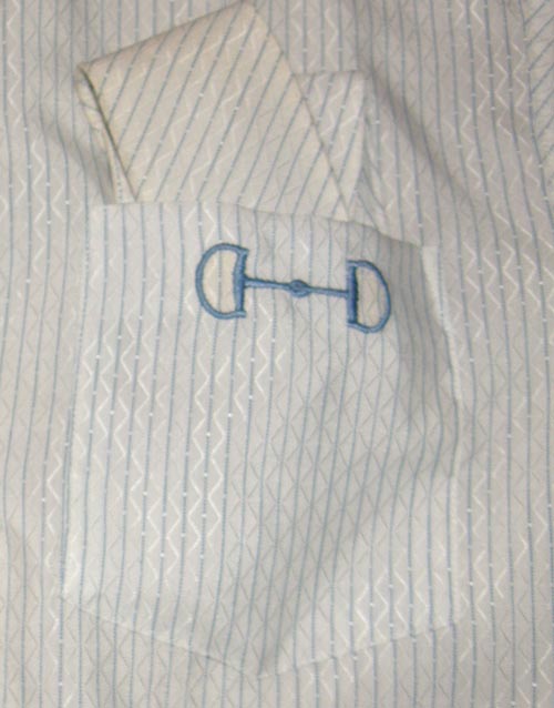 Beaufort Sleeveless English Show Shirt Ratcatcher Riding Shirt Ladies 10 Blue Stripe