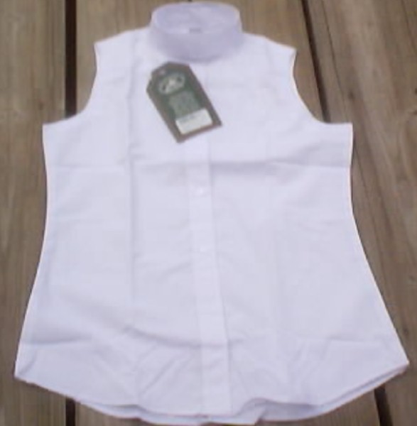 Beaufort Sleeveless Show Shirt English Riding Shirt Ladies 36 White