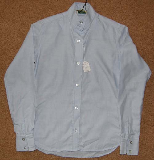 Forego Long Sleeve Show Shirt English Riding Shirt Childs 10 Pale Blue
