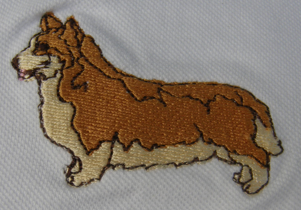 TuffRider Embroidered Dog Breed Polo Shirt Short Sleeve English Riding Shirt Corgi Ladies S M L XL White