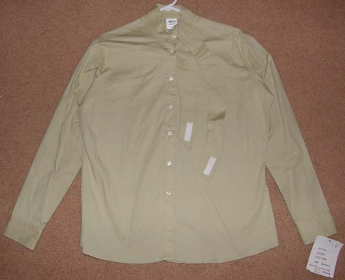 Devon Aire Long Sleeve Show Shirt English Riding Shirt Ladies 38R Kiwi