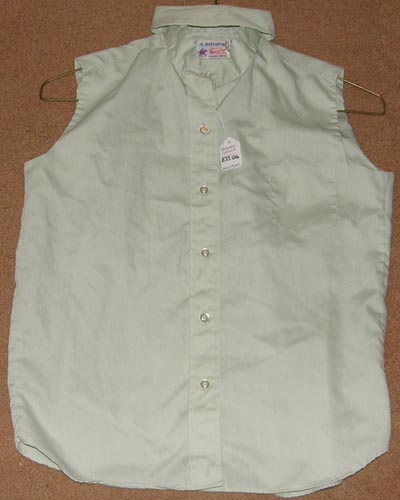 Vintage The Ratcatcher Classics Variety Sleeveless Show Shirt English Shirt Pale Mint Green Ladies 14