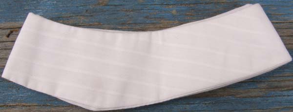 Replacement English Show Shirt Collar Ratcatcher Choker Collar White Tone on Tone