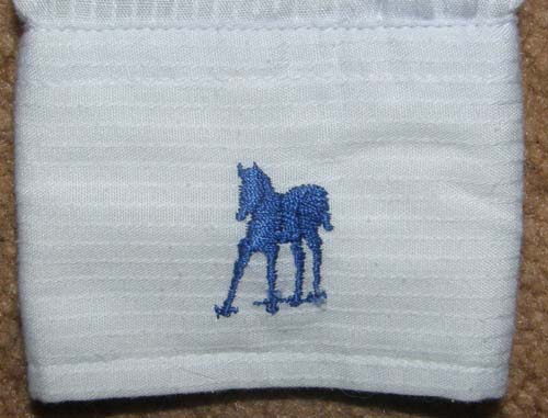 Devon Aire Long Sleeve English Show Shirt Ratcatcher LS Childs 12 Lt Grey Tone on Tone