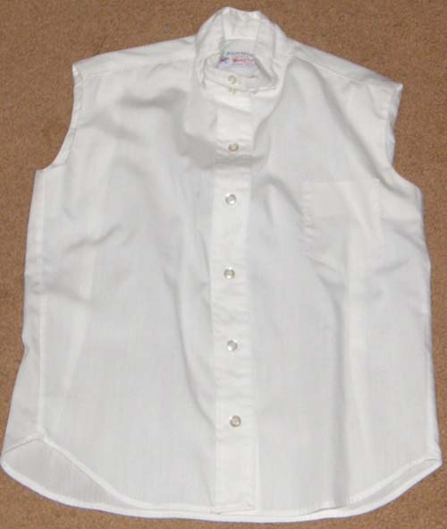 Vintage The Ratcatcher Classic Sleeveless Show Shirt English Shirt Childs 7 S/L Riding Shirt White