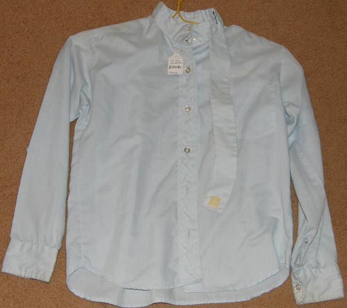 Vintage The Ratcatcher Classic Long Sleeve English Show Shirt LS Childs 10 Lt Blue