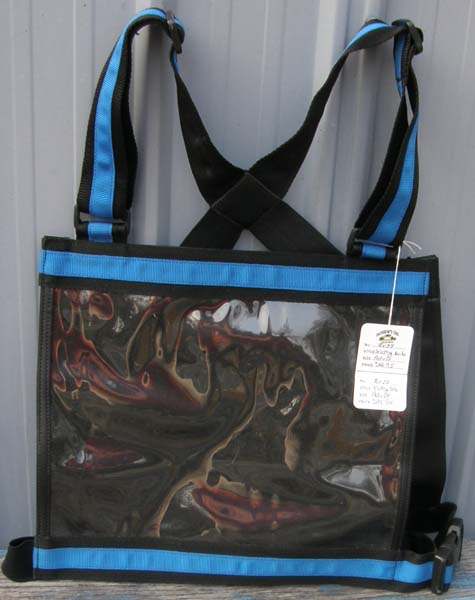 Valentine Equine 2 Color Cross Country Bib XCtry Number Bib Number Holder Vest Black/Royal Blue