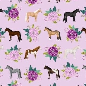 The Posh Pony English Tall Boot Shapers Fabric Boot Trees English Boots Western Boots Boot Stuffers Boot Insert Floral Horse Purple