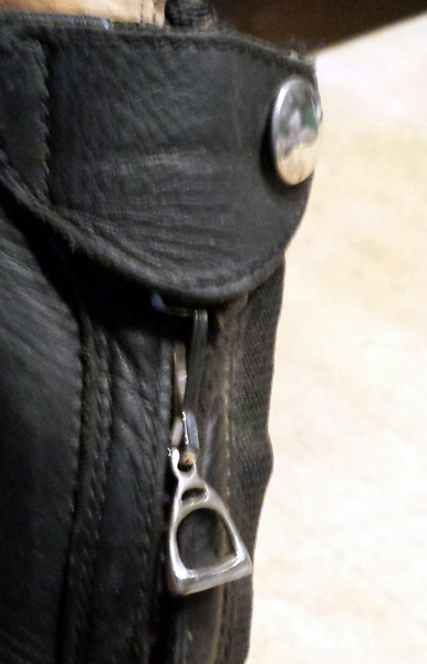Tempi Design English Boot Zipper Pulls Jacket Zipper Pull English Stirrup