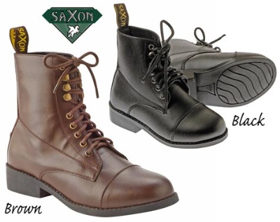 Saxon Lace Up Paddock Boots Saxon Equileather Lace Paddock Boots Jodhpur Boots English Boots Childs 4 Childs 5