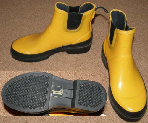 Millers Pull On Rubber Jodhpur Boots Wellies Rubber Muck Boots Muckers Rubber English Riding Boots Ladies 6 Yellow/Black