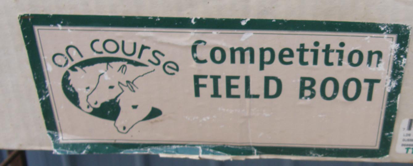 On Course Competition Field Boots Tall Leather English Boots Pull On Riding Boots Ladies 8 1/2 XW Extra Wide