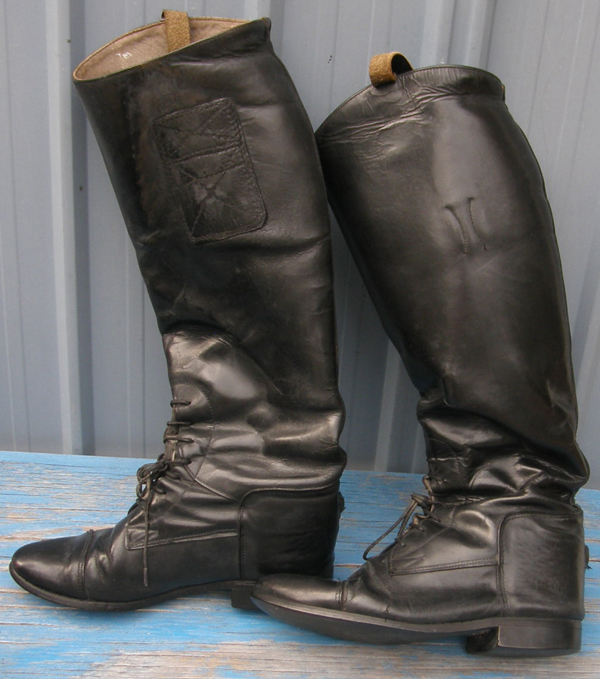 English Field Boots Tall Leather English Boots Tall Riding Boots Ladies 6 1/2