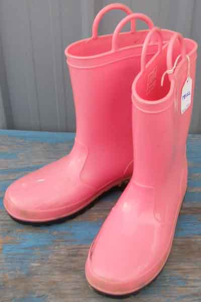 Rubber Rain Boots Rubber Boots All Weather Boots Muck Boots Pink Childs 3