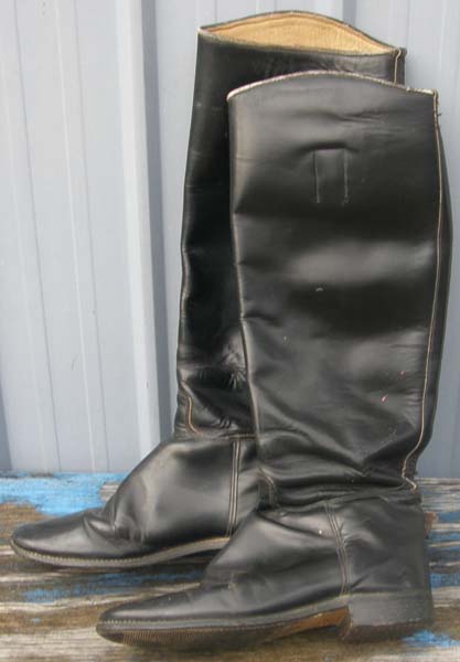 Marlborough Dress Boots Tall Leather English Boots Riding Boots Ladies 4 1/2