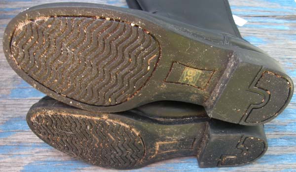 Horze Zip Back Field Boots Tall Leather English Boots Riding Boots Ladies 8 1/2 Reg Calf