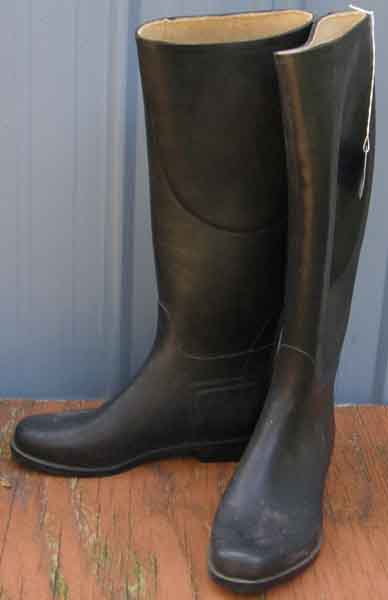 WeatherBeeta Long Rubber Boots Tall Rubber English Riding Boots Ladies 7