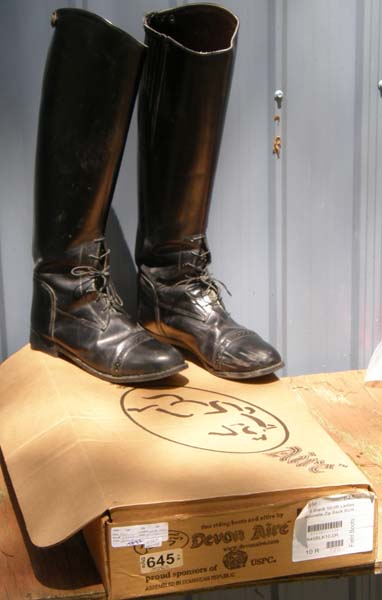 Devon Aire Nouvelle Zip Back Field Boots Tall Leather English Boots Riding Boots Ladies 10 Regular Calf