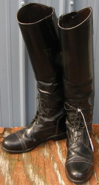 Devon Aire Nouvelle Field Boots Tall Leather English Boots Pull On Riding Boots Ladies 9 Slim Calf