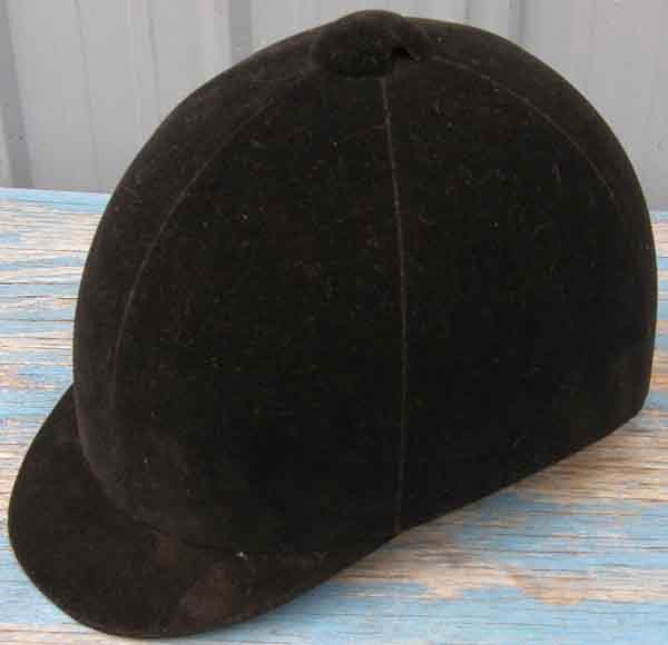 International IRH Medalist Velveteen Helmet Riding Helmet IRH English Helmet w/Harness 7 1/4 Long Oval Black