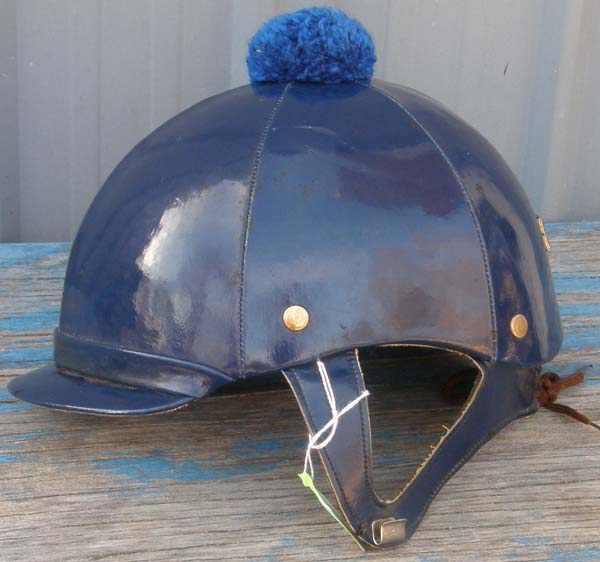 Vintage Jockeys Helmet Harness Racing Thoroughbred Racing English Helmet with Harness S