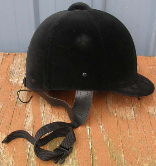 International IRH Olympian English Helmet Riding Helmet ASTM English Helmet w/Harness 6 5/8 Black